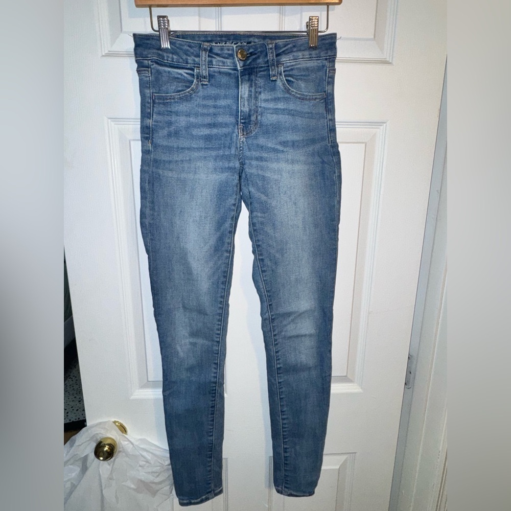 American Age Light Blue Women's Skinny Jeans